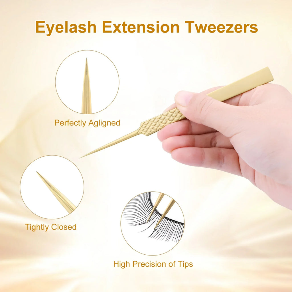 Precision Eyelash Tweezers