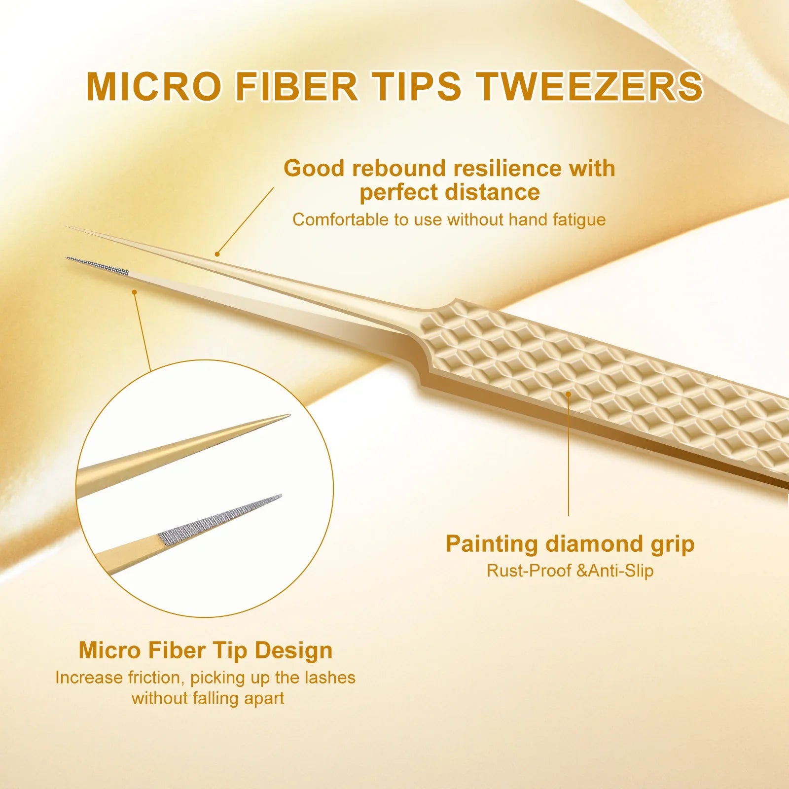 Precision Eyelash Tweezers