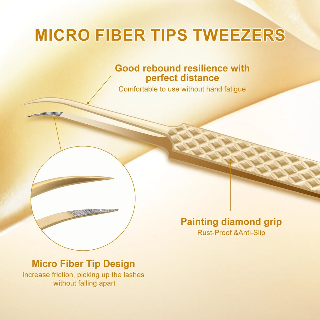 Precision Eyelash Tweezers